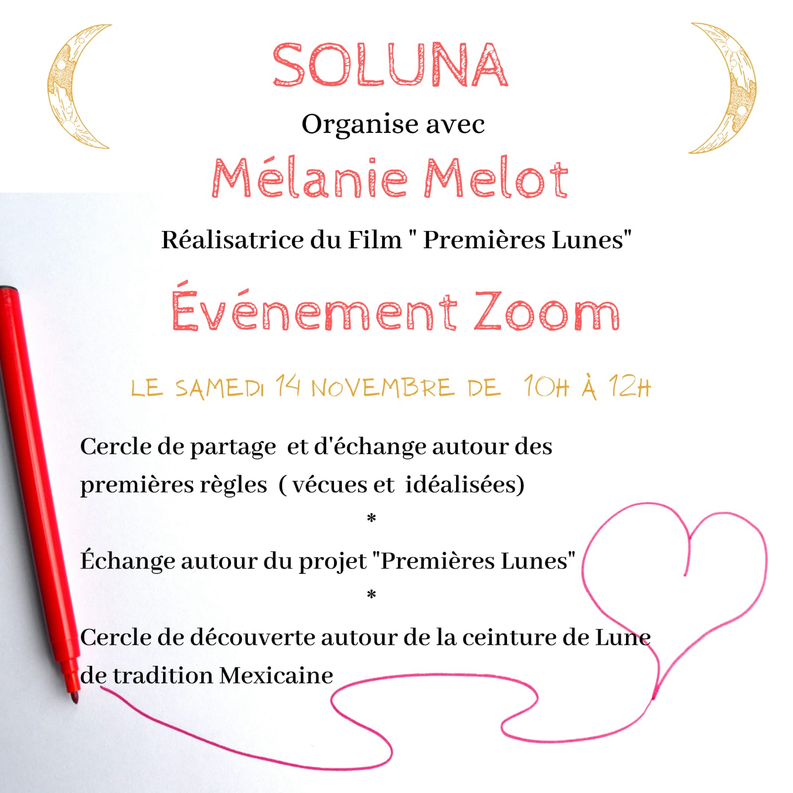 Soluna mélanie melot premières lunes Melanie Melot soluna